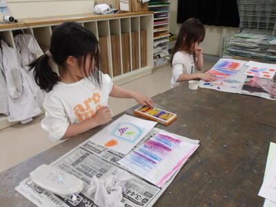 「さっさっぬり」「ぼかしぬり」「ぎゅぎゅぬり」いろいろなぬりかたたのしいな。