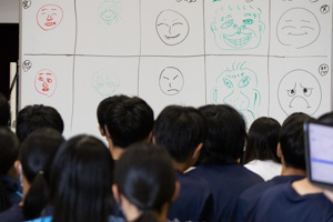 笑顔・怒り顔。