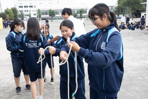 ロープワーク。