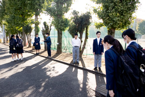 生徒会本部役員も参加。