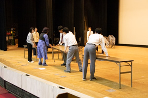 セッティング。