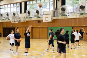 女子バスケットボール部。