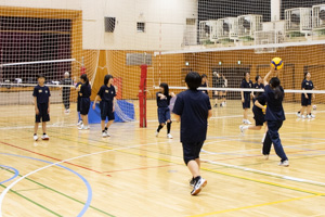 女子バレーボール部。